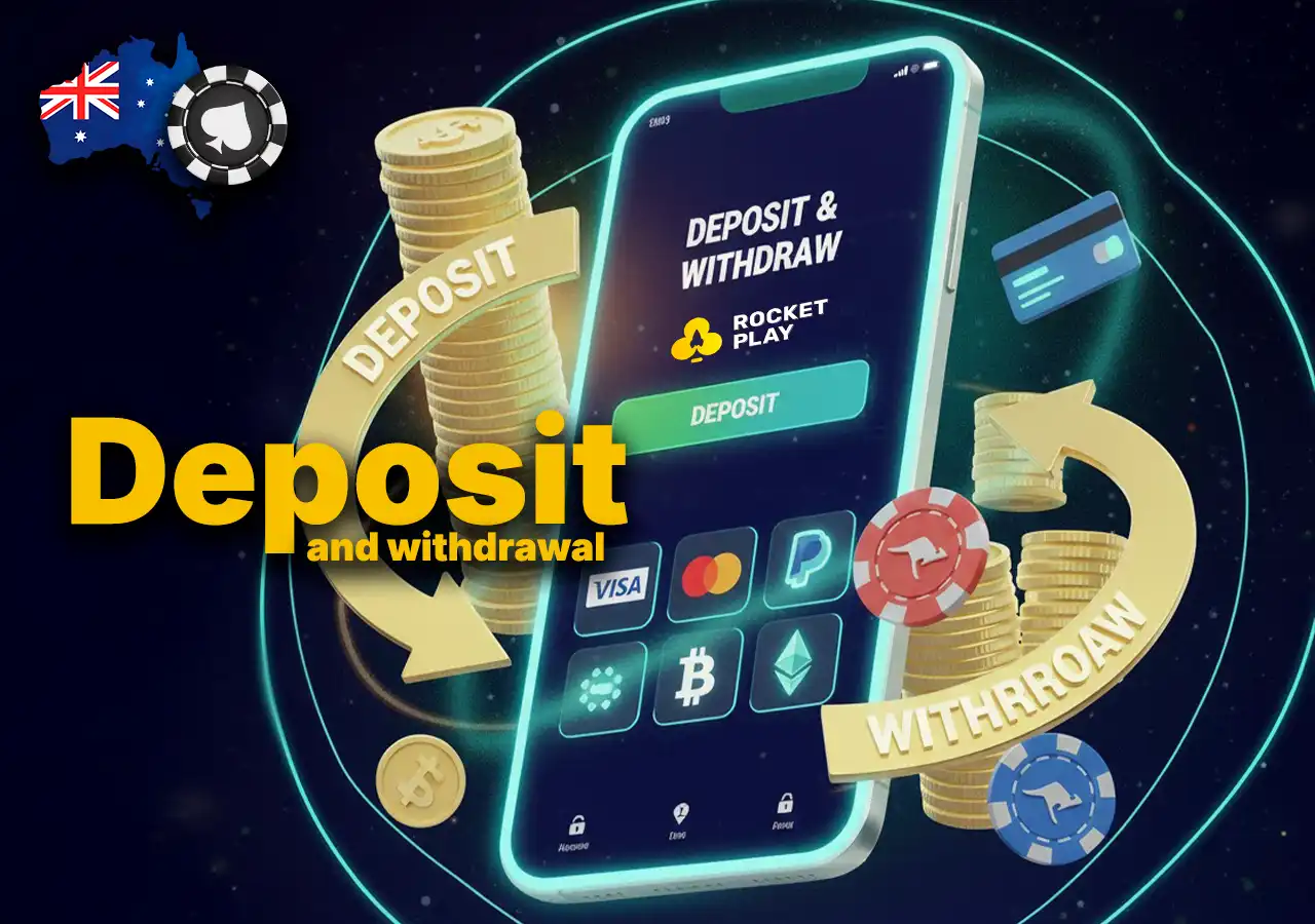 Deposit and Withdrawal Options in australian Casino