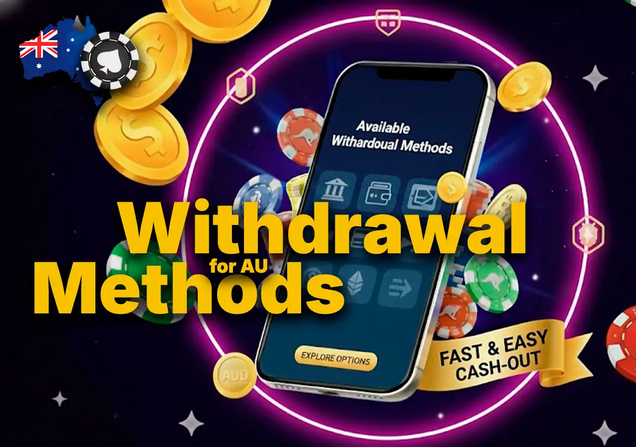 Available withdrawal methods at Australian online casinos